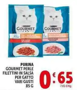 Deco Supermercati Purina gourmet perle filettini in salsa per gatto offerta