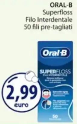 Acqua & Sapone ORAL-B Superfloss Filo Interdentale 50 fili pre-tagliati offerta