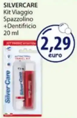 Acqua & Sapone SILVERCARE Kit Viaggio Spazzolino +Dentifricio offerta