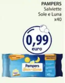 Acqua & Sapone PAMPERS Salviette Sole e Luna x40 offerta