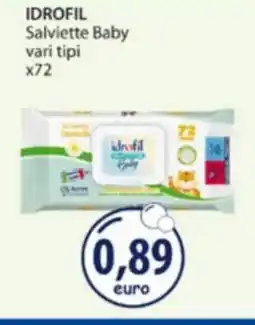Acqua & Sapone IDROFIL Salviette Baby vari tipi x72 offerta