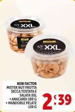 Deco Supermercati New factor mister nut frutta secca tostata e salata XXL offerta