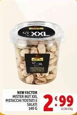 Deco Supermercati New factor mister nut XXL pistacchi tostati e salati offerta