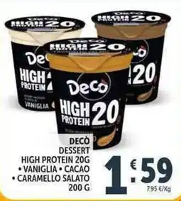 Deco Supermercati Deco dessert high protein offerta
