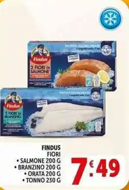 Deco Supermercati Findus fiori salmone branzino orata tonno offerta
