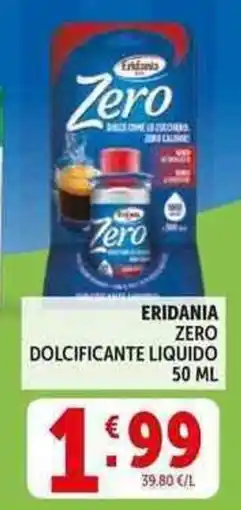 Deco Supermercati Eridania zero dolcificante liquido offerta