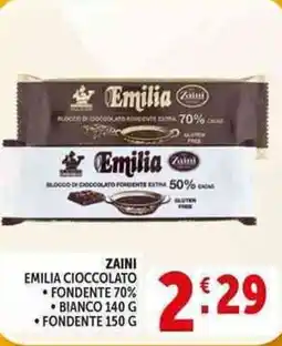 Deco Supermercati Zaini emilia cioccolato offerta