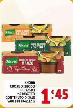 Deco Supermercati Knorr cuore di brodo offerta