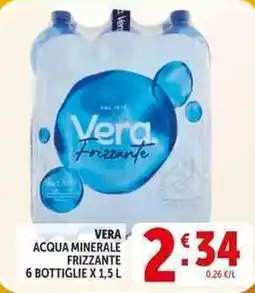 Deco Supermercati Vera acqua minerale frizzante offerta