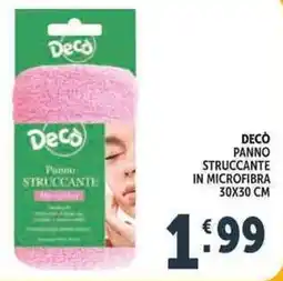 Deco Supermercati Decò panno struccante in microfibra 30x30 cm offerta