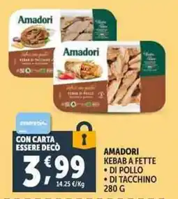 Deco Supermercati Amadori kebab a fette offerta