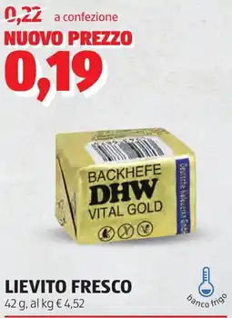 ALDI Lievito fresco offerta