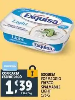 Deco Supermercati Exquisa formaggio fresco spalmabile light offerta