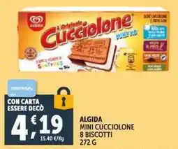 Deco Supermercati Algida mini cucciolone 8 biscotti offerta