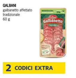 Deco Supermercati Galbani galbanetto affettato tradizionale offerta