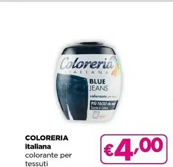 Coloreria italiana colorante per tessuti