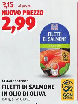 ALDI Filetti di salmone in olio di oliva offerta