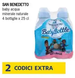 Deco Supermercati SAN BENEDETTO baby acqua minerale naturale offerta
