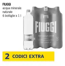 Deco Supermercati FIUGGI acqua minerale naturale offerta