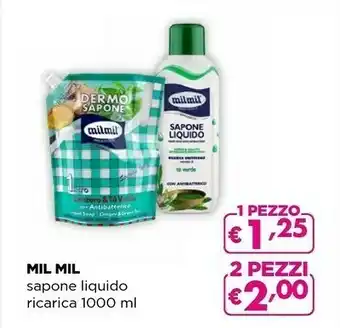 Acqua & Sapone Mil mil sapone liquido ricarica offerta