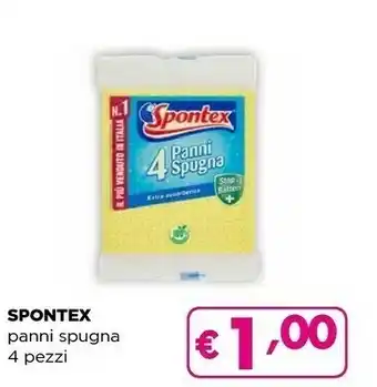 Acqua & Sapone Spontex panni spugna 4 pezzi offerta