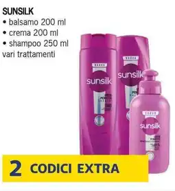 Deco Supermercati SUNSILK balsamo crema shampoo offerta