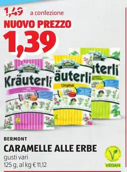 ALDI Caramelle alle erbe offerta