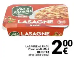 Supermercati Gulliver Lasagne al ragù viva la mamma BERETTA offerta