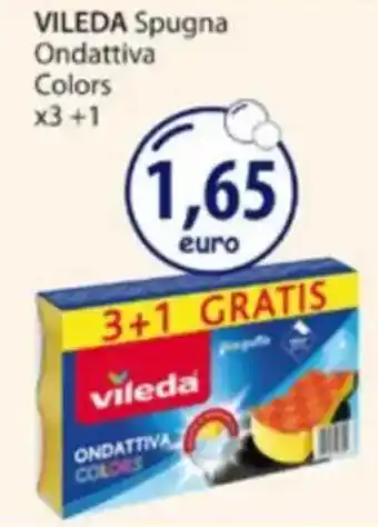 Acqua & Sapone VILEDA Spugna Ondattiva Colors offerta