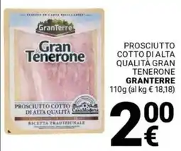 Supermercati Gulliver Prosciutto cotto di alta qualità gran tenerone GRANTERRE offerta
