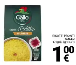 Supermercati Gulliver Risotti pronti GALLO offerta