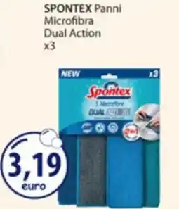 Acqua & Sapone SPONTEX Panni Microfibra Dual Action x3 offerta