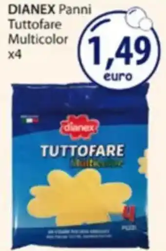 Acqua & Sapone DIANEX Panni Tuttofare Multicolor offerta