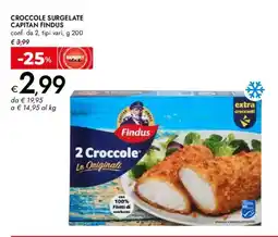 Bennet Croccole surgelate CAPITAN FINDUS offerta