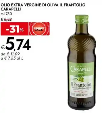 Bennet Olio extra vergine di oliva il frantolio CARAPELLI offerta