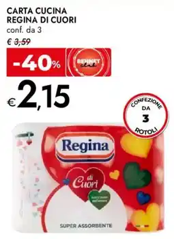 Bennet Carta cucina REGINA DI CUORI offerta