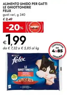Bennet Alimento umido per gatti le ghiottonerie FELIX offerta