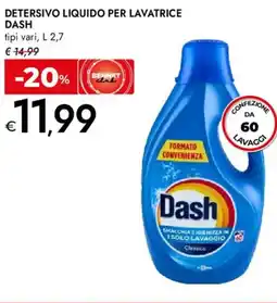 Bennet Detersivo liquido per lavatrice DASH offerta