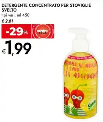 Bennet Detergente concentrato per stoviglie SVELTO offerta