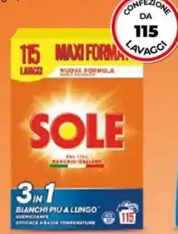 Bennet Detersivo in polvere per lavatrice bianco splendente SOLE offerta