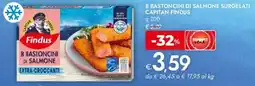 Bennet 8 bastoncini di salmone surgelati CAPITAN FINDUS offerta