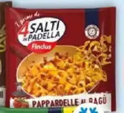 Bennet Tagliatelle ai funghi o pappardelle al ragù surgelate 4 salti in padella FINDUS offerta