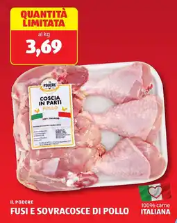 ALDI Fusi e sovracosce di pollo offerta