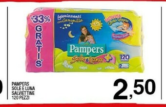 Sigma Sole e luna salviettine , 120 pz offerta