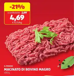 ALDI Macinato di bovino magro offerta