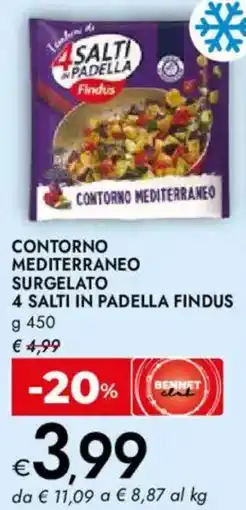 Bennet Contorno mediterraneo surgelato 4 salti in padella FINDUS offerta