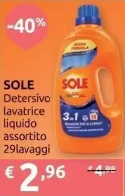 Ipersoap SOLE Detersivo lavatrice liquido offerta