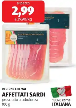 ALDI Regione che vai affettati sardi offerta