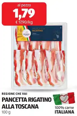 ALDI Pancetta rigatino alla toscana offerta