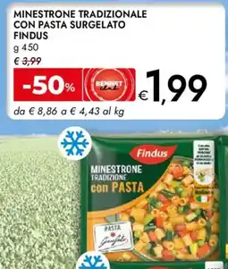 Bennet Minestrone tradizionale con pasta surgelato FINDUS offerta